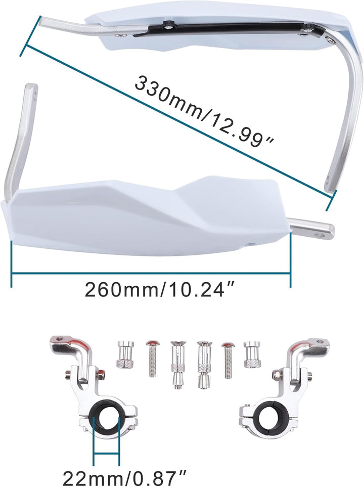 GOOFIT22mm 28mm Motorrad Lenker Lenkerschutz Lenkerschutz Ersatz für Scooter Kart Weiss Gelb, Gelb