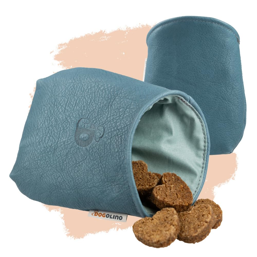 Pantolinos DOGOLINO® Leckerli-Beutel für Hunde aus Leder - Leckerlitasche - Futterbeutel für Hundetr