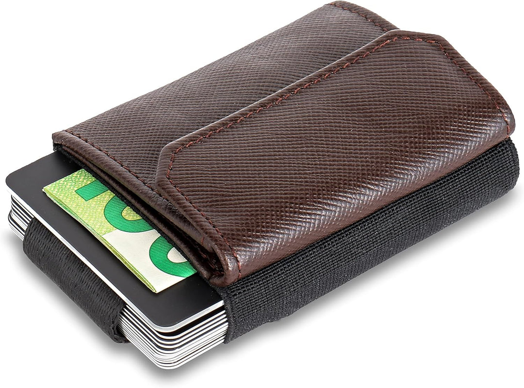 Jaimie Jacobs Minimalist Wallet Nano Boy Pocket Mini Geldbörse aus Textil mit Zugband schmaler Karte