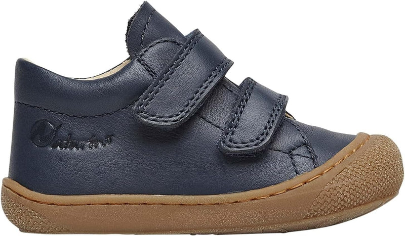 Naturino Cocoon VL-Lauflernschuhe aus Nappaleder-Anthrazit 17 EU Marineblau, 17 EU Marineblau