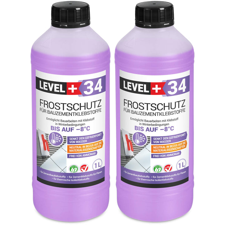 2 L Frostschutz für Bauzementklebstoffe, Zementkleber Fliesenkleber für thermische Isolierklebstoffe