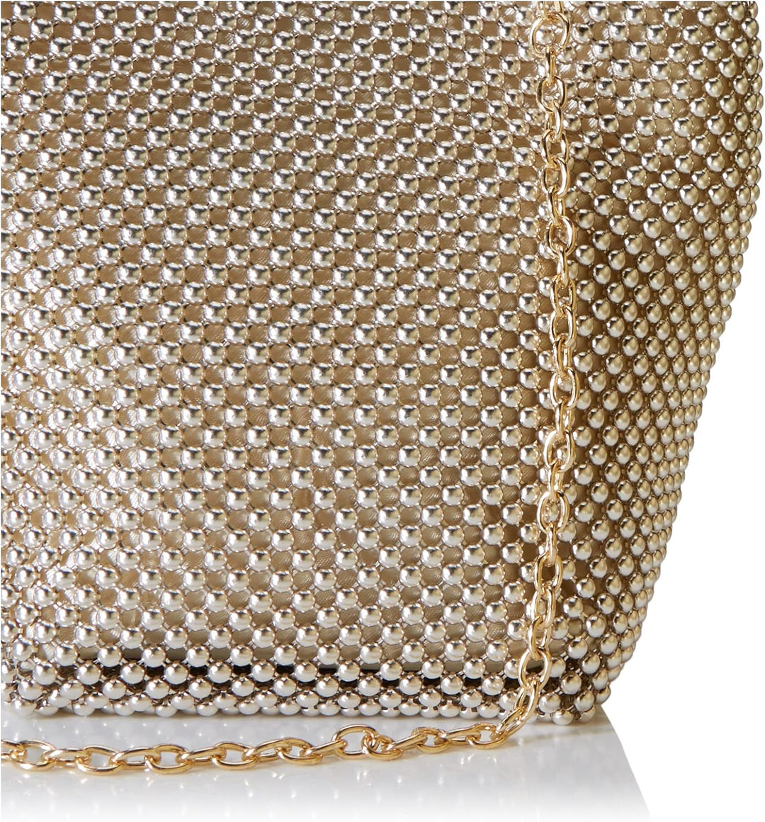 Jessica McClintock Damen Womens Gwen Ball Mesh Ring Wristlet Pouch Clutch Handtasche Einheitsgrösse