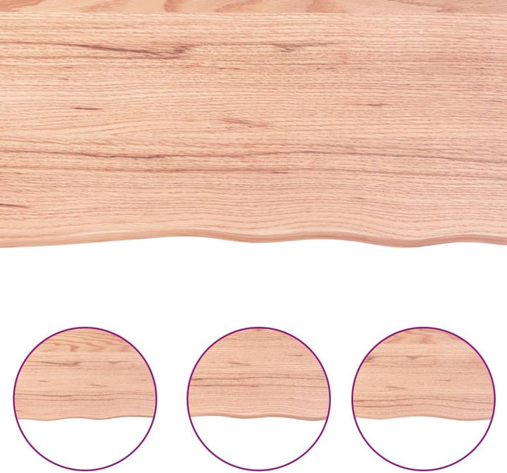 vidaXL Waschtischplatte, Multifunktional Arbeitsplatte mit Naturkante, Waschtischkonsole Tischplatte