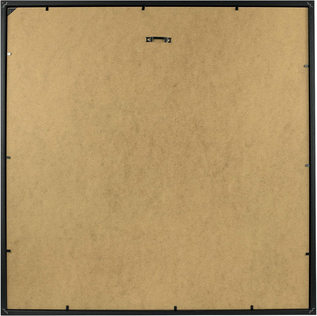 BD ART 50x50 cm gross Box 3D Objektrahmen Bilderrahmen mit Passepartout 40x40 cm, Schwarz Quadratisc