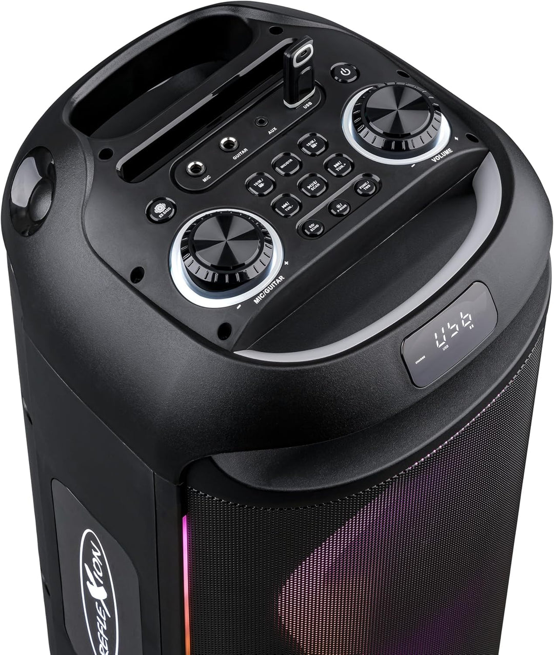 REFLEXION PSX40BT Mobiler Buetooth Partylautsprecher, DJ, Karaoke, 500 Watt, FM PLL Stereo Radio, Di