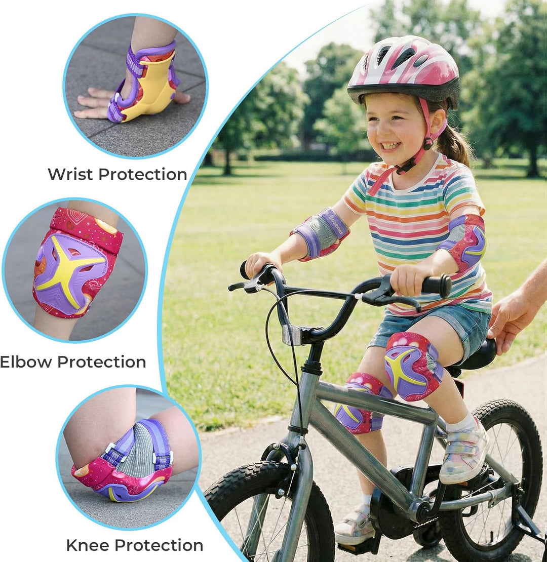 BOSONER Knieschoner Kinder Schoner Inliner Protektoren: 6er Set Schützer Inline Skates Knie Und Elle