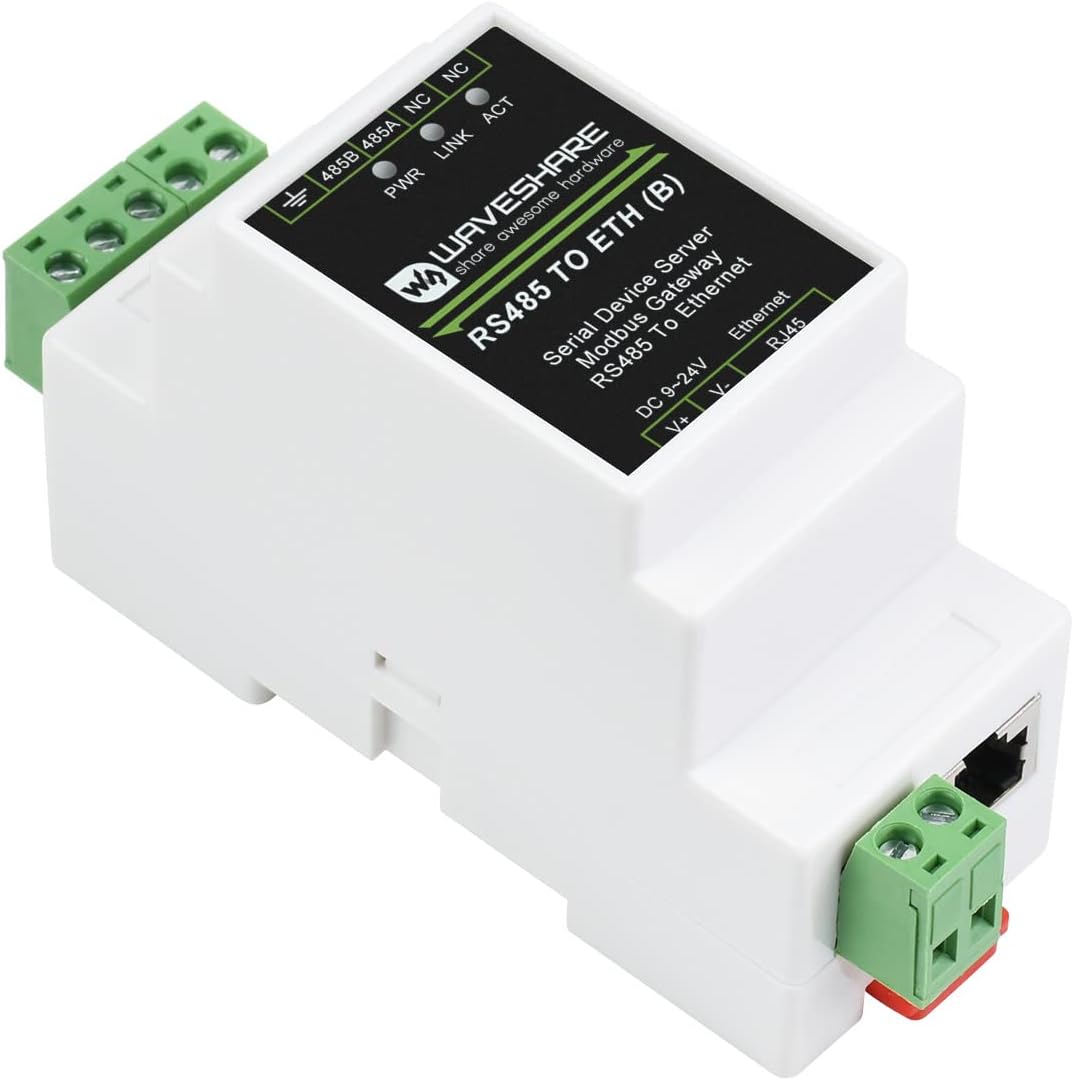 RS485 zu RJ45 Ethernet Konverter Industrieller Serieller Server TCP/IP zu Seriell Modul Unterstützt