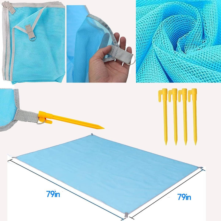 Stranddecke Sandfrei Strandmatte, Tragbare Sanddichte Stranddecke, Faltbar Ultraleicht Beach Blanket