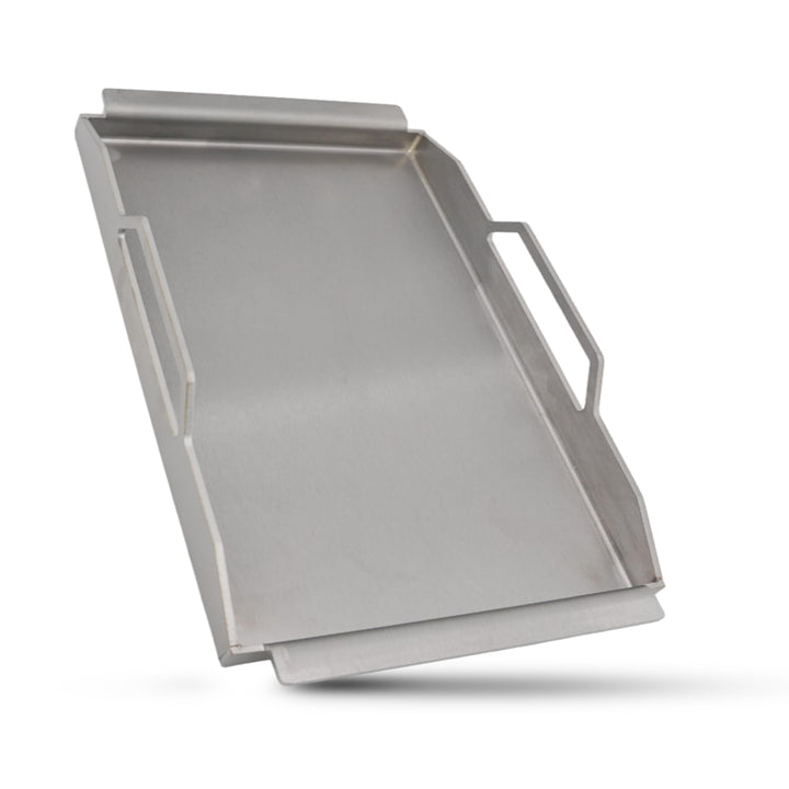 BABOSSA Premium Einsatzpfanne/Plancha kompatibel mit allen Rösle Modellen | 45x23.5cm | Massiv, verz