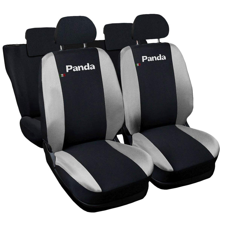 Auto Accessori Lupex - Kompatible Autositzbezüge für Panda zweite 169 und dritte 319 Reihe, schwarz
