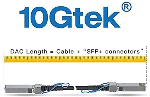 [2 Stück] 10Gtek SFP+ DAC Twinax Kabel 2-Meter(6.5ft), 10G SFP+ to SFP+ Direct Attach Copper Passive