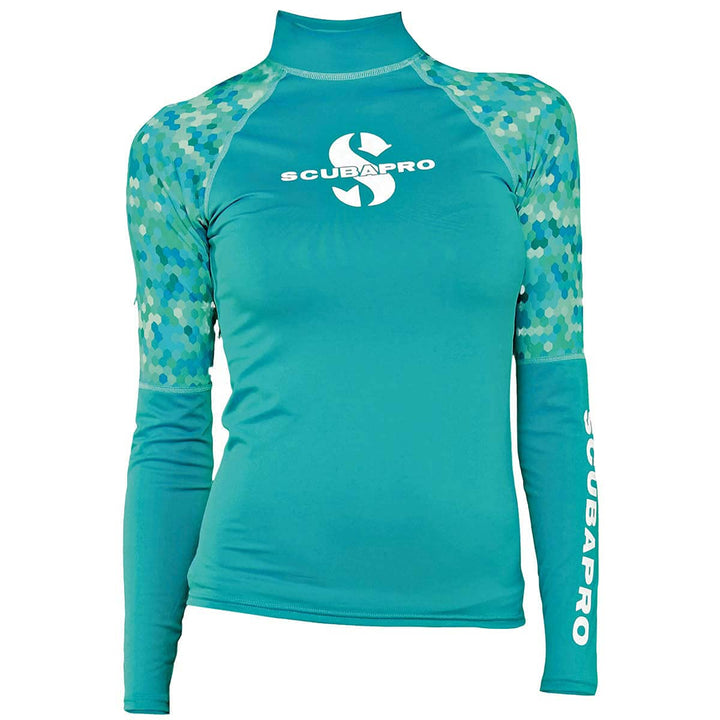 SCUBAPRO Damen UPF 50 Rash Guard, Long Sleeve, Women Rashguard