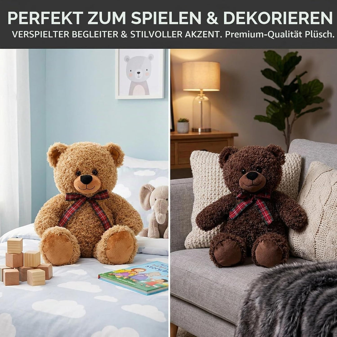 Bebamour Plüsch Bären Spielzeug Stofftierpuppe für Jungen und Mädchen Plüschspielzeug Geburtstagsges