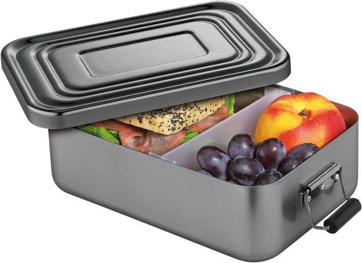 Küchenprofi Lunchbox Gross aus Aluminium in der Farbe Anthrazit, Masse: 23cm x 15cm x 7cm, 10 0147 1