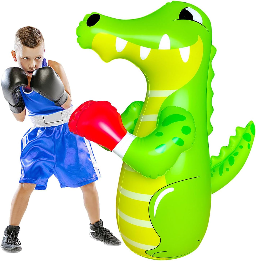 SUNSHINEMALL Boxsack für Kinder Boxen Dummy aufblasbare Cool Spass Spielzeug für Jungen Sport Gesche