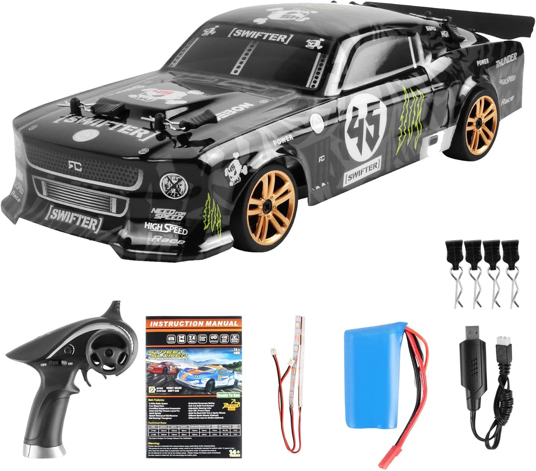Goolsky RC Drift Car 1/18 2,4 GHz 4 WD 30 km/h Motor RC180 Stark Magnetisch RTR Hohe Geschwindigkeit