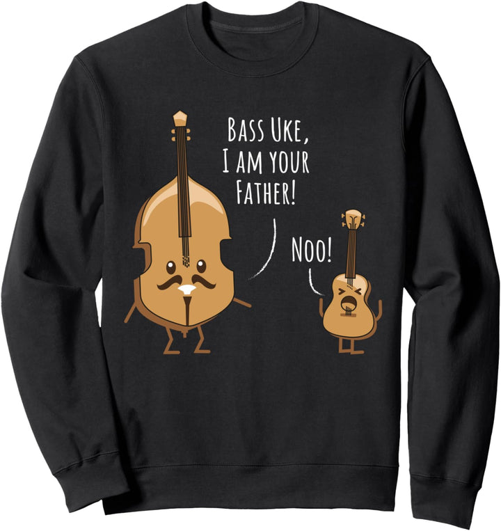 Lustiges Bass Ukulele UBASS UKE Bassisten Sprüche Geschenk Sweatshirt