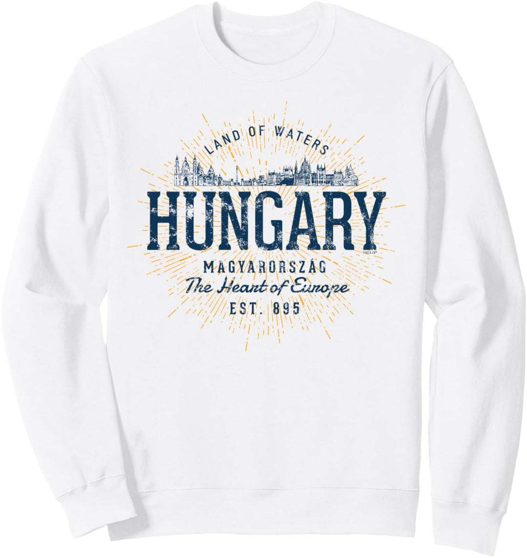 Hungary Retro-Stil Vintage Ungarn Sweatshirt