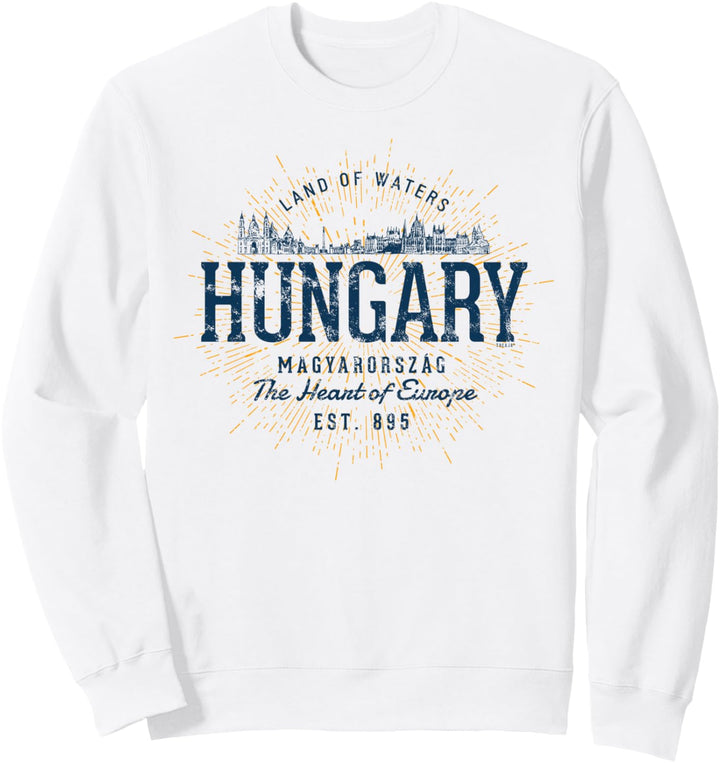 Hungary Retro-Stil Vintage Ungarn Sweatshirt