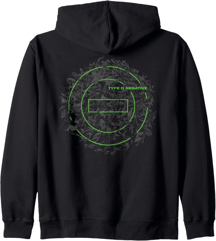 Typ O Negative Leaves doppelseitig schwarz Kapuzenjacke