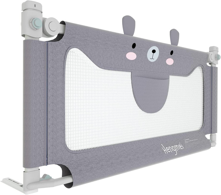 HENGMEI Bettgitter Bettschutzgitter Kinderbettgitter 150cm Babybettgitter Rausfallschutz höhenverste
