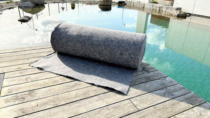Wacredo Premium Vlies 500 g/m² 2 x 7,5m Abschnitt Teichvlies Schutzvlies Teichschutzvlies Poolvlies