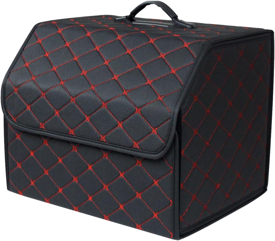 Ergocar Kofferraum Organizer Luxus-PU-Leder Aufbewahrungstasche Organizer Wasserdicht Faltbar Koffer