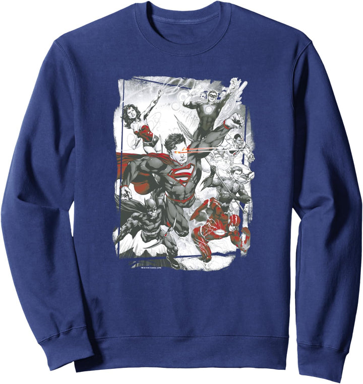 Justice League Green and Red Sweatshirt