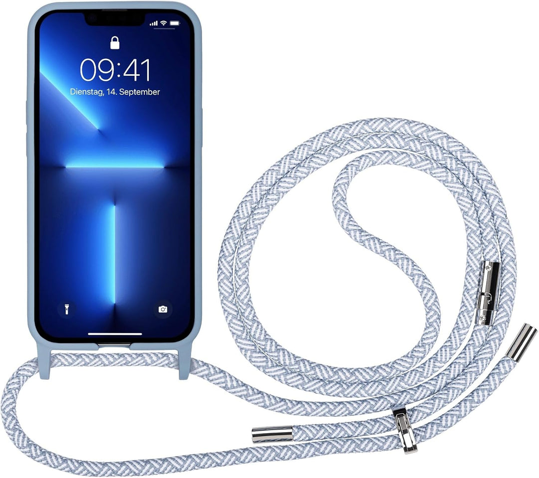 Artwizz HangOn Case kompatibel mit [iPhone 13 Pro] - Elastische Schutzhülle aus Silikon als Handyket