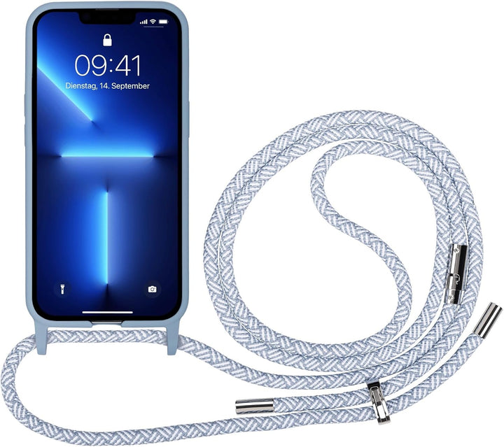 Artwizz HangOn Case kompatibel mit [iPhone 13 Pro] - Elastische Schutzhülle aus Silikon als Handyket