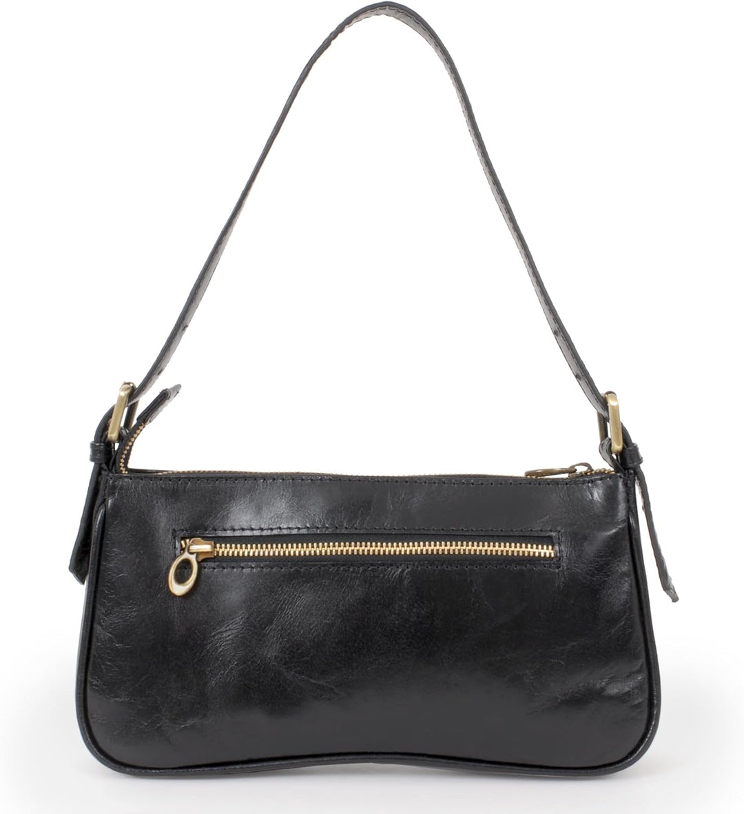 Catwalk Collection Handbags - Klein Damen Schultertasche - Henkeltasche - Leder mit Krokodilprägung