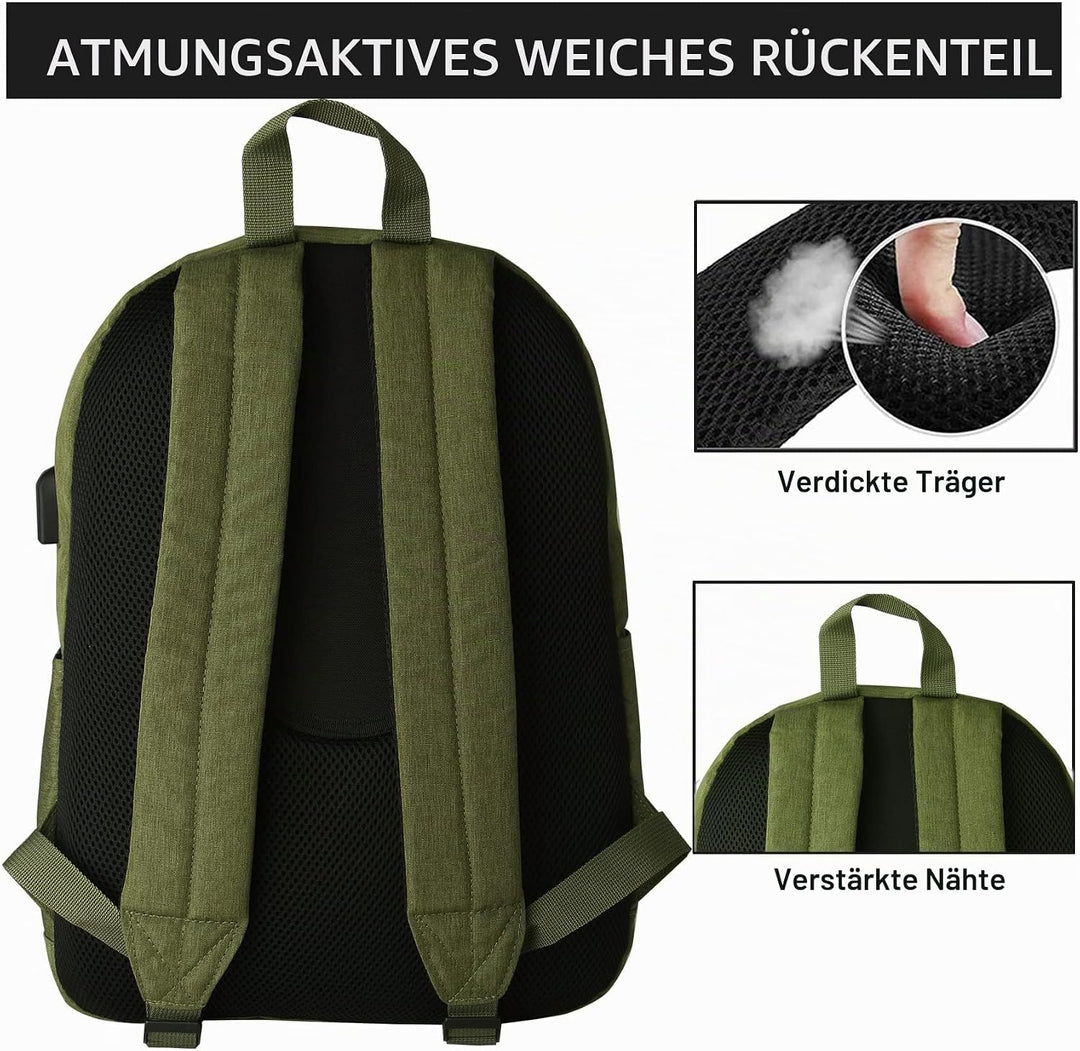 SUPACOOL Leichter Casual Laptop Rucksack mit Laptop Fach 15,6 Zoll für Männer und Frauen, Rucksack f