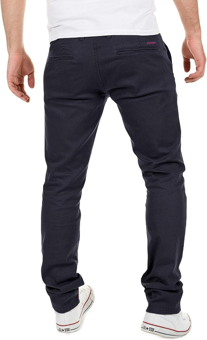 Yazubi Herren Chino Hose, Modell Dustin, Chinohose by Yzb Jeans 29W / 30L Blau (Night Sky 4r193924),