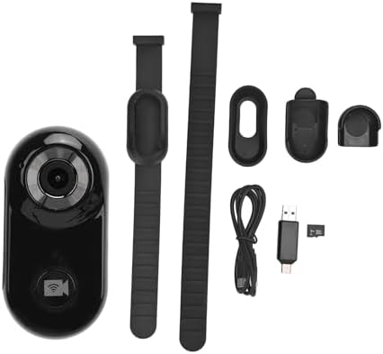 Zerodis Haustierhalsband-Kamera, Mini-Körperkamera mit 8G-Speicherkarte, HD 1080P, Mini-Katze, Hund,