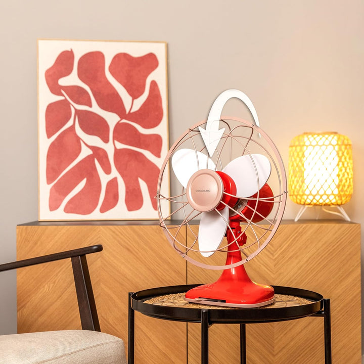 Cecotec - Tischventilatoren EnergySilence 1090 RetroDesk Design, 40 W, 30 cm, einzigartiges und eleg