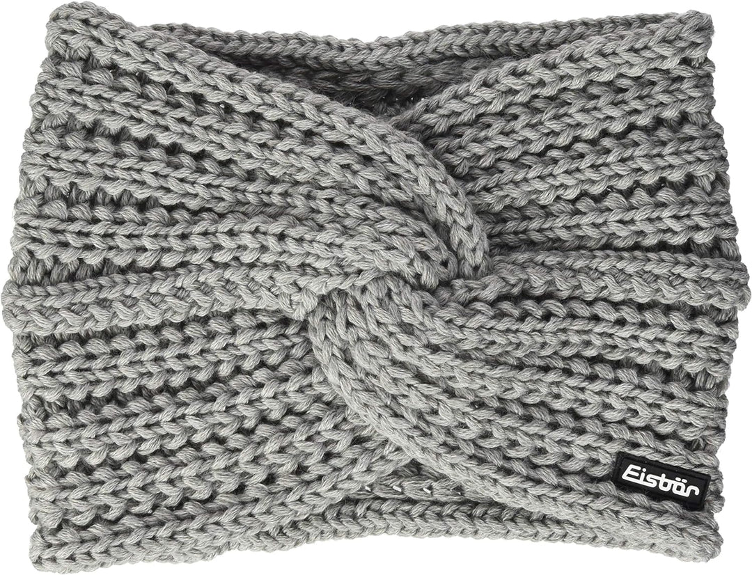 Eisbär Stirnband Inga mit Knoten graumele, graumele