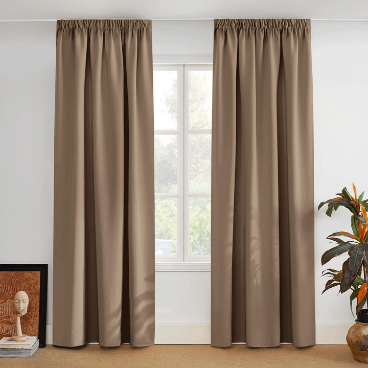 PONY DANCE Verdunkelungsvorhang Kräuselband Gardienen 2-Set H 300 x B 140 cm Gardinen Wohnzimmer Hit