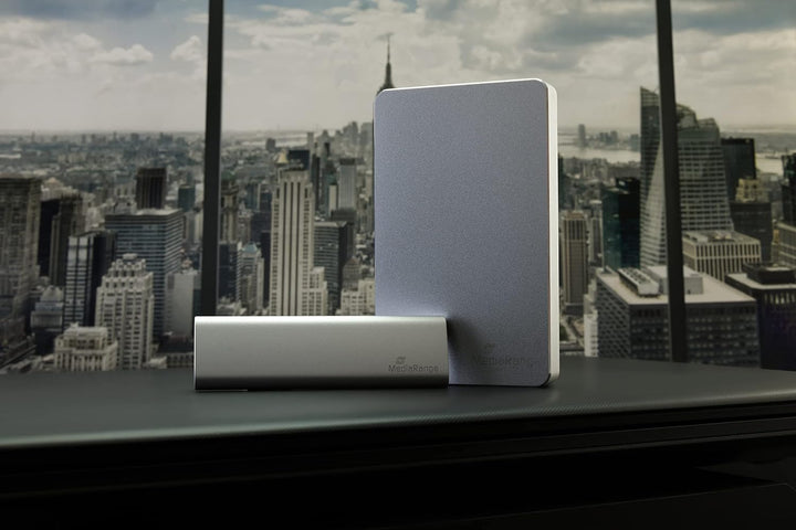MediaRange Externes SSD Laufwerk 480 GB - USB Type-C Solid State Laufwerk mit 3.2 Gen 2 Flash Techno