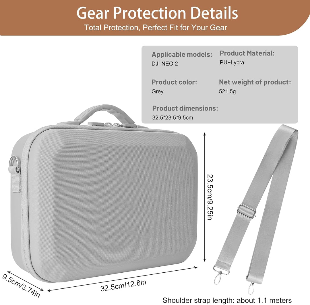Tasche für DJI Neo 2 Case, Tragetasche für DJI Neo 2 Fly More Combo Zubehör Tragbare, Kompakte Reise