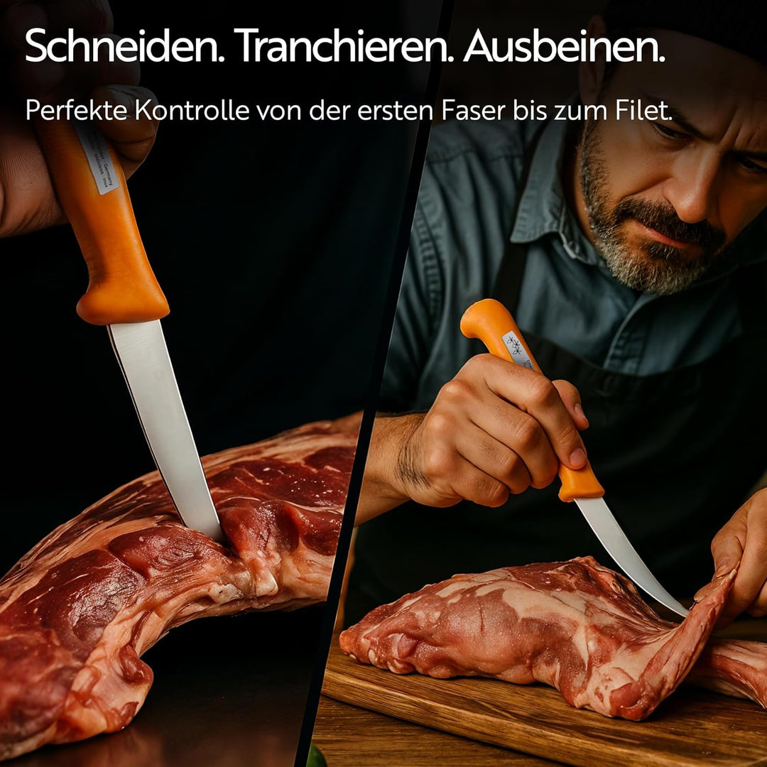 Otto Herder Manicure Stech- und Ausbein-Set, Messerset aus Stech- und Ausbeinmessern, Klingen aus ro