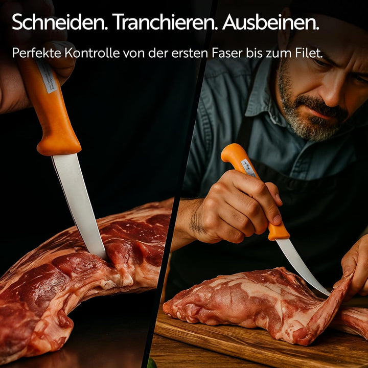 Otto Herder Manicure Stech- und Ausbein-Set, Messerset aus Stech- und Ausbeinmessern, Klingen aus ro