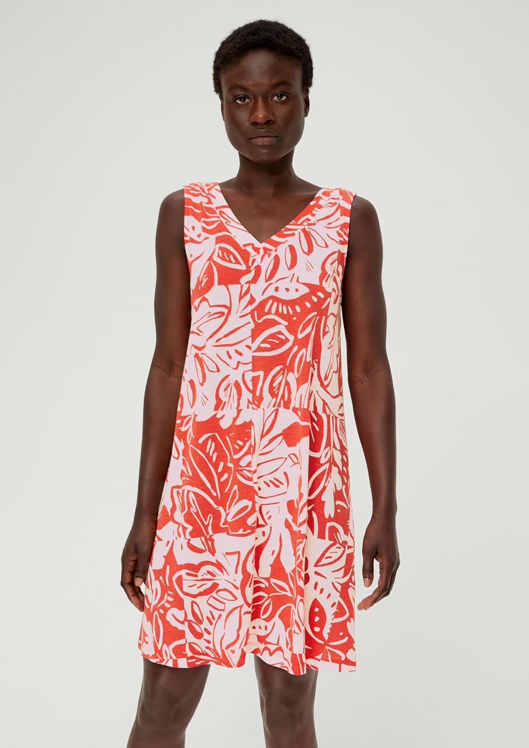 s.Oliver Damen Kleid kurz 32 Orange 2550, 32 Orange 2550