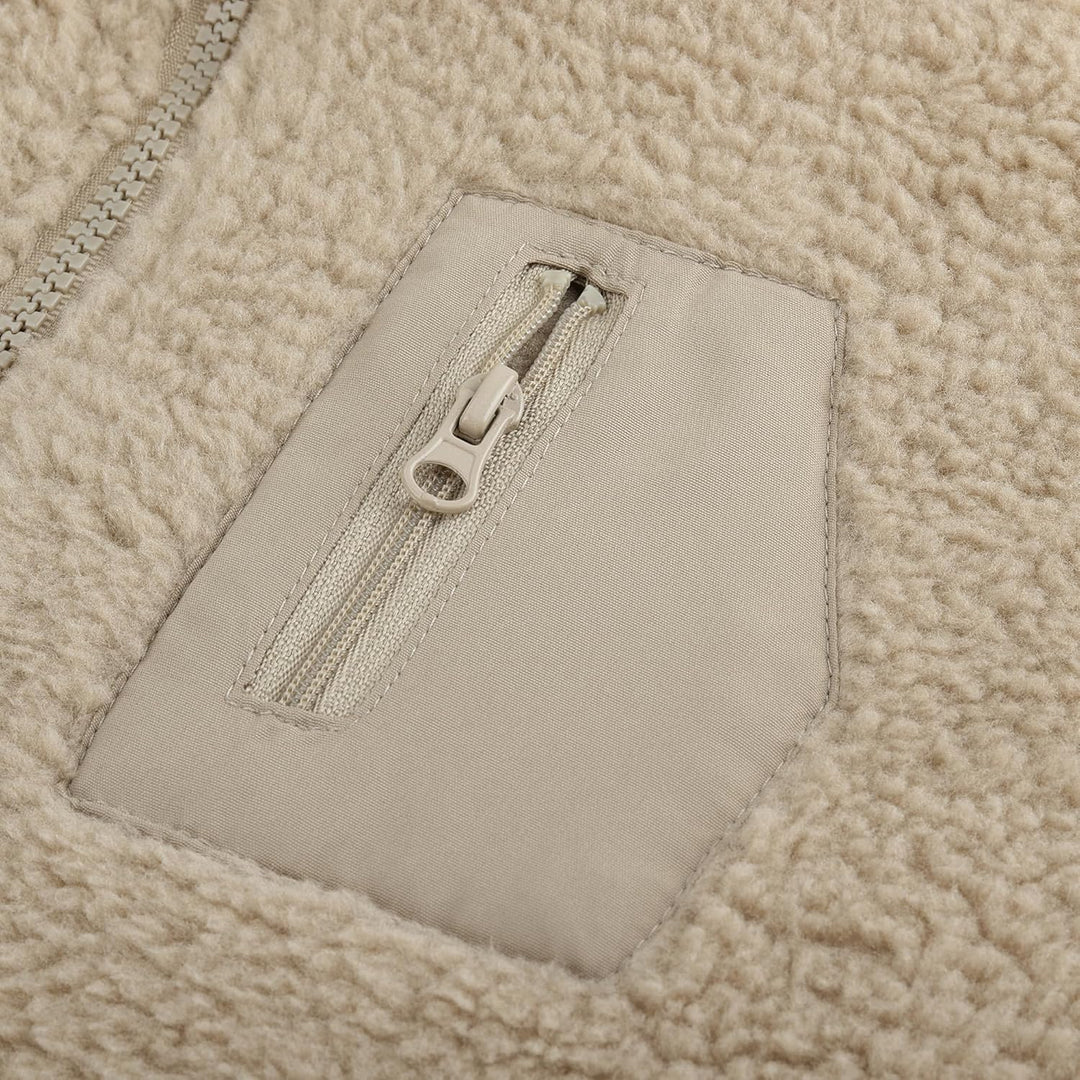 ANIMQUE Kleinkind Kinder Polarfleece Weste Verdicken Kinder Stehkragen Reissverschluss Ärmellose Jac
