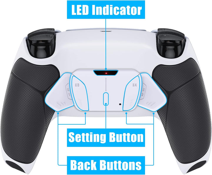 eXtremeRate Programmierbar RISE4 Remap Kit für ps5 Controller BDM-010/020,Remap Board&Rückplate Gehä
