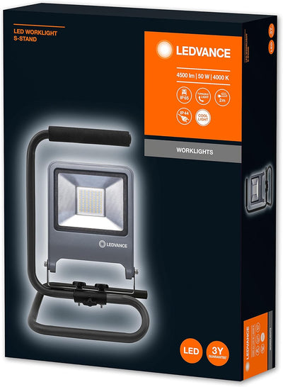 LEDVANCE LED Arbeitslicht, Leuchte für Aussenanwendungen, Kaltweiss, Tripod-Ständer, LED Worklight,