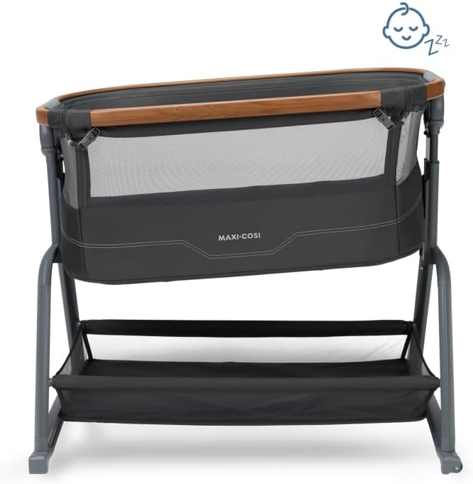 Maxi-Cosi Iora Plus Baby Stubenbett, 0-6M (9 kg), Klappbares und Leichtes Beistellbett Baby, Schauke