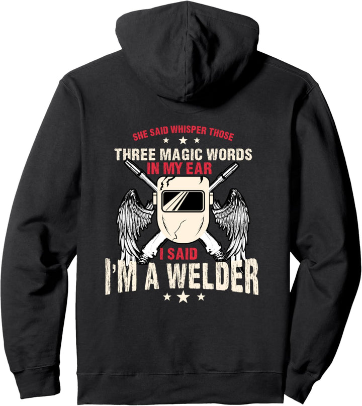 Welder Gifts Lustiges Schweissen Bild auf der Rückseite Pullover Hoodie