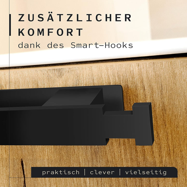 KRONWELL® Handtuchhalter ohne Bohren - Selbstklebende Handtuchhalter für Bad & Küche - Handtuchstang