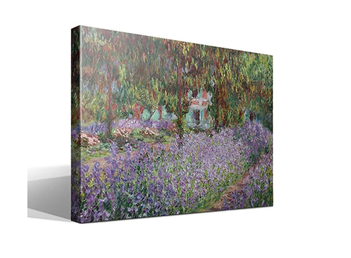 cuadrosfamosos.es Bild Leinwand Lilien im Garten von Monet von Oscar Claude Monet - 55 cm x 75 cm, 5