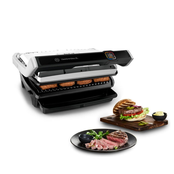 Tefal Kontaktgrill Optigrill Elite XL GC760D | 16 automatische Programme | Digitales Display mit Cou